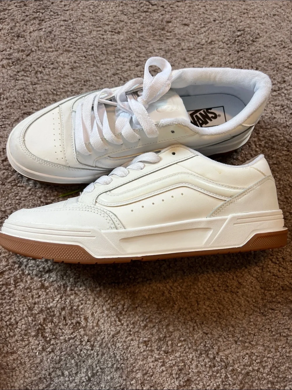Vans White Low-Top Sneakers. Brand New! Never been worn.